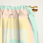 70s mod pale pastels Window Curtain Gallery Image 2