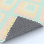 70s mod pale pastels Rug Gallery Image 4
