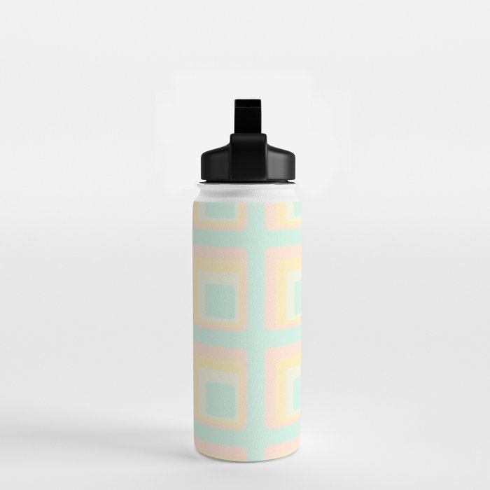 70s mod pale pastels Water Bottle Gallery Image 2