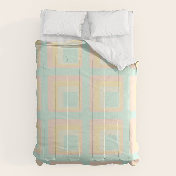 70s mod pale pastels Comforter Gallery Image 6
