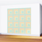 70s mod pale pastels Wall Mural Gallery Image 2