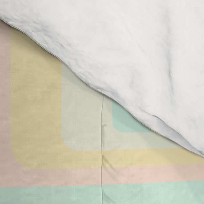 70s mod pale pastels Comforter Gallery Image 4