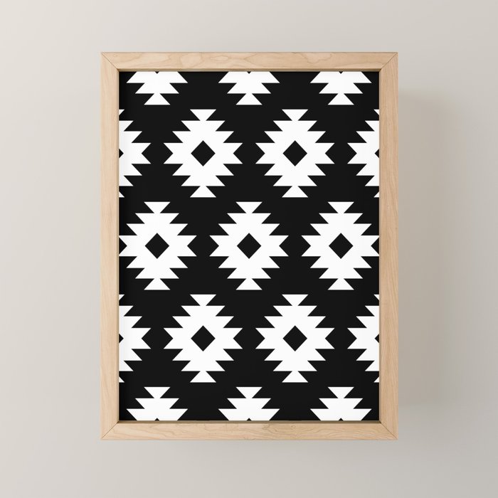 Southwestern  Black and White Mini Art Print Gallery Image 1