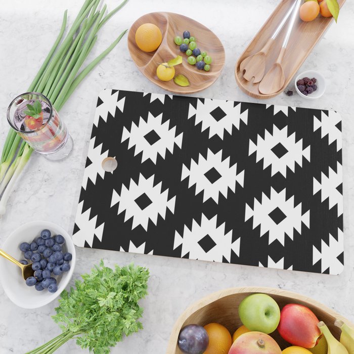Southwestern  Black and White Cutting Board Gallery Image 2