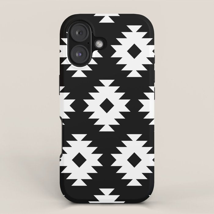 Southwestern  Black and White iPhone Case Gallery Image 1