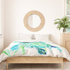 Sea Turtles, Turquoise blue Design Duvet Cover Gallery Image 3