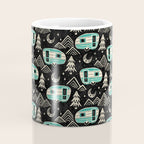 Little Camper - black, cream, and teal Coffee Mug Gallery Image 4