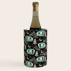 Little Camper - black, cream, and teal Wine Chiller Gallery Image 1