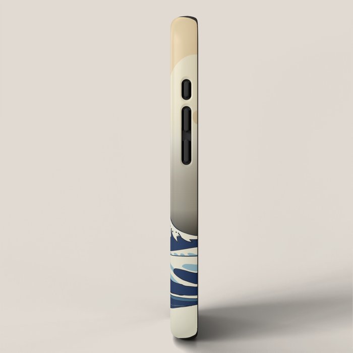 The Great Wave of Pugs Vanilla Sky iPhone Case Gallery Image 2