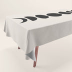 Minimal Moon Phases III Tablecloth Gallery Image 1