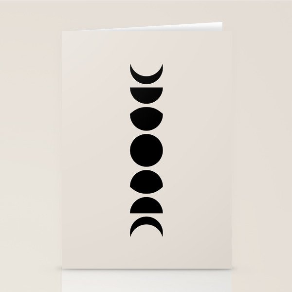 Minimal Moon Phases III Stationery Card Gallery Image 2