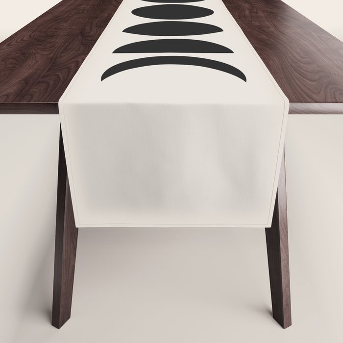Minimal Moon Phases III Table Runner Gallery Image 1