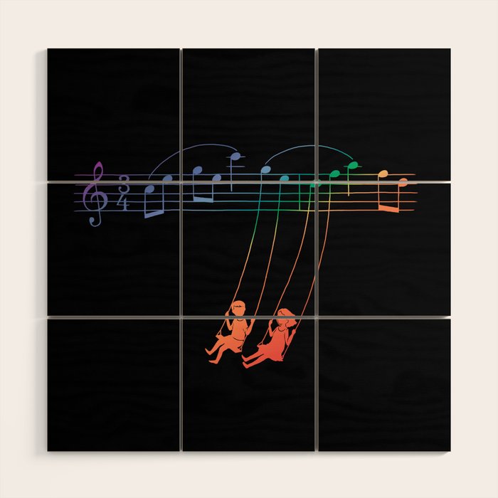 Music Swing Wood Wall Art Gallery Image 1