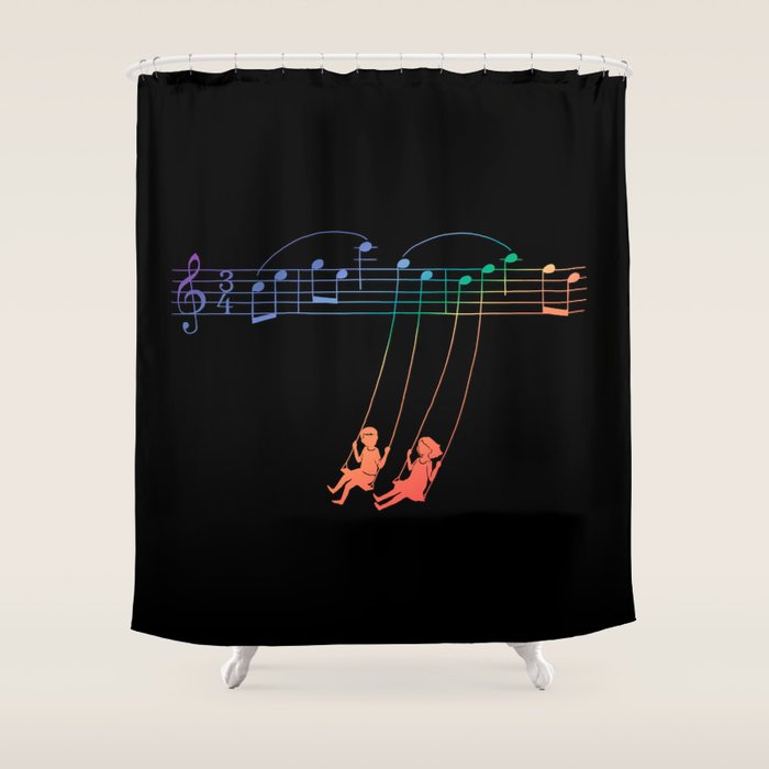 Music Swing Shower Curtain Gallery Image 1