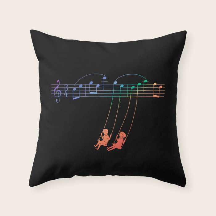 Music Swing Throw Pillow Gallery Image 6