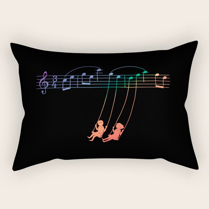 Music Swing Rectangular Pillow Gallery Image 2