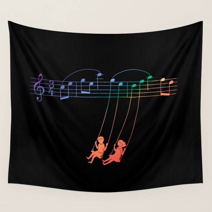 Music Swing Wall Tapestry Gallery Image 4