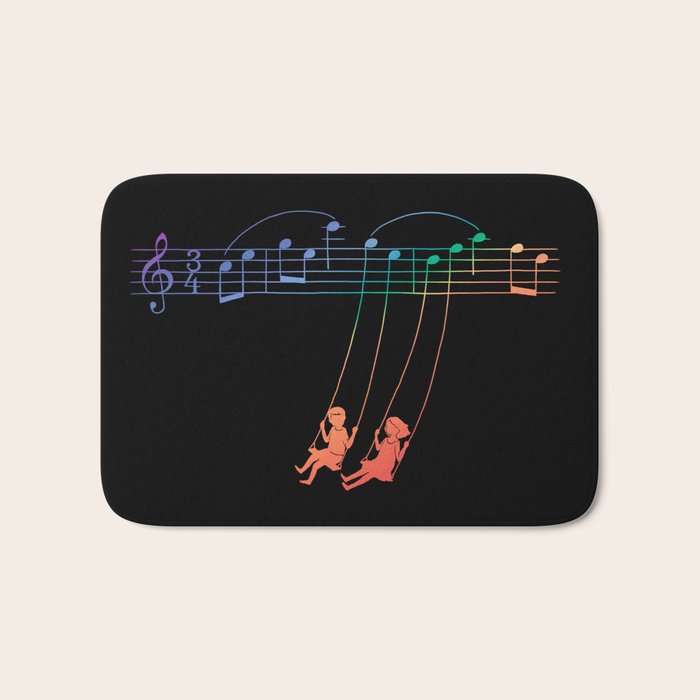Music Swing Bath Mat Gallery Image 1