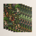 Vintage Mysterious Mushroom Night Forest Botanical Garden Wrapping Paper Gallery Image 3