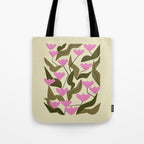 Tulips In Pink Tote Bag Gallery Image 1