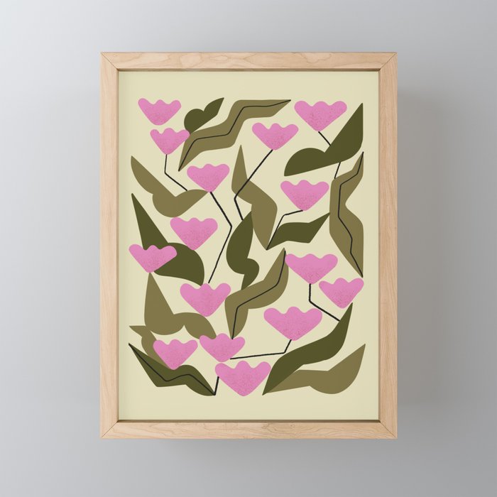Tulips In Pink Mini Art Print Gallery Image 1