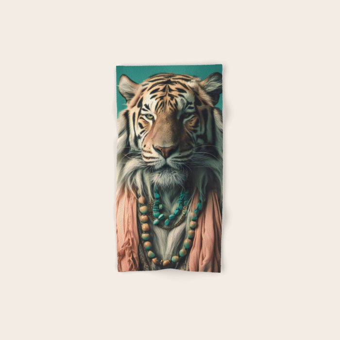One Love, One World, A Vision of Unity, Tigers Art Bath Towel Gallery Image 1