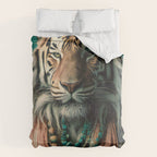 One Love, One World, A Vision of Unity, Tigers Art Comforter Gallery Image 6