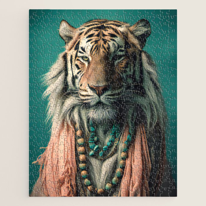 One Love, One World, A Vision of Unity, Tigers Art Jigsaw Puzzle Gallery Image 1