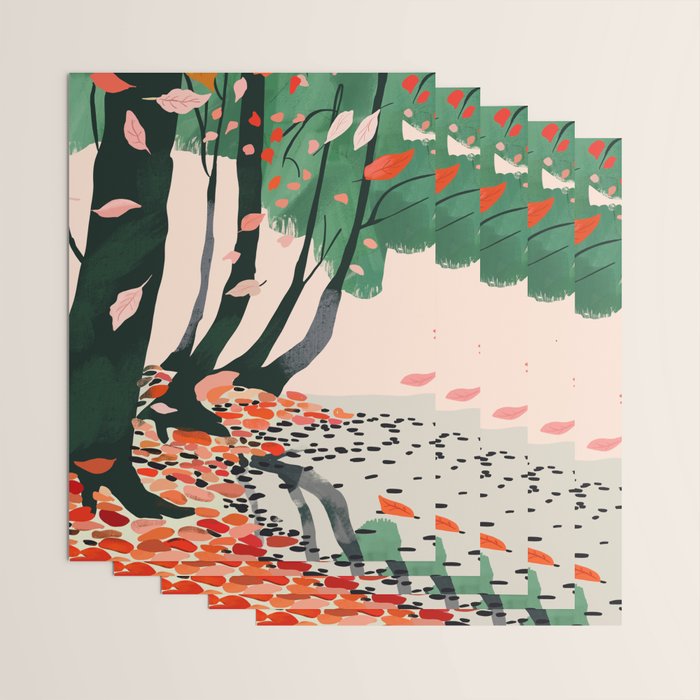 Autumn Leaves Wrapping Paper Gallery Image 3