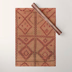 Heritage Moroccan Berber Carpet Design B29 Wrapping Paper Gallery Image 1