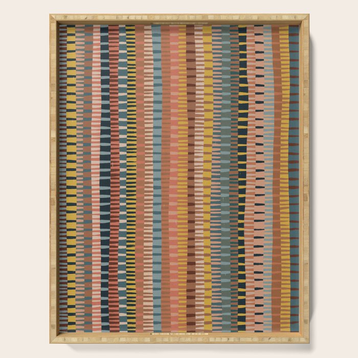 Mix of Stripes #1 Serving Tray Gallery Image 1