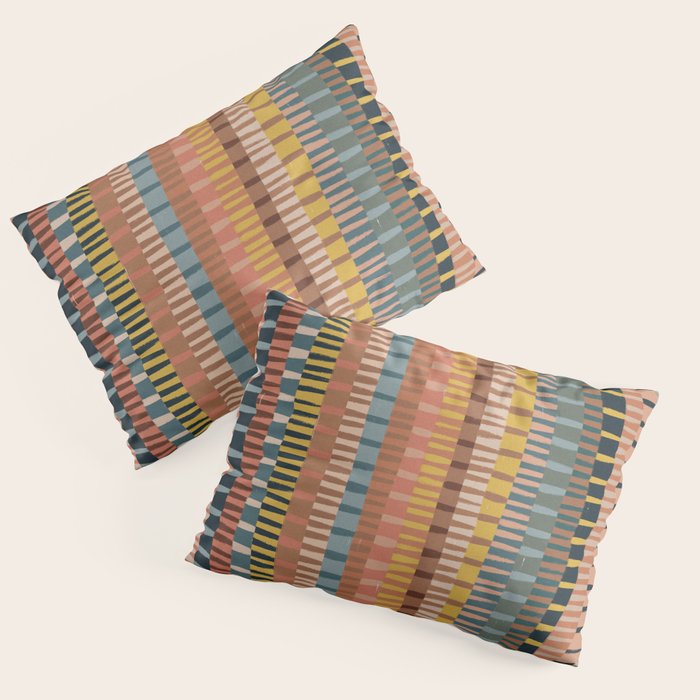 Mix of Stripes #1 Pillow Sham Gallery Image 3