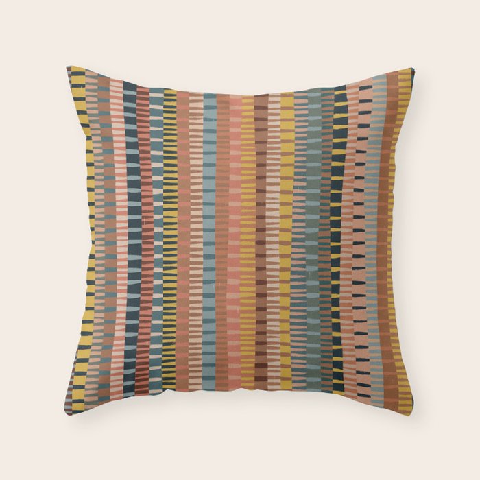 Mix of Stripes #1 Throw Pillow Gallery Image 6