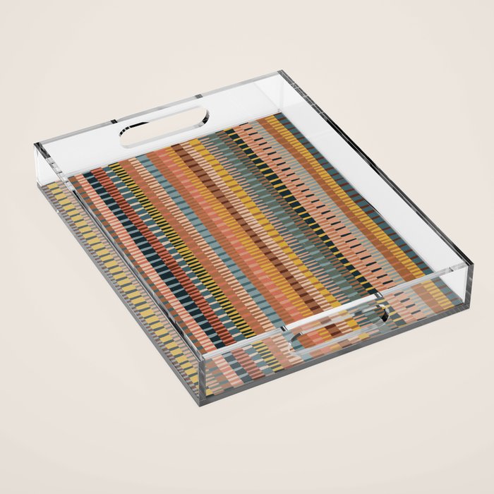 Mix of Stripes #1 Acrylic Tray Gallery Image 1