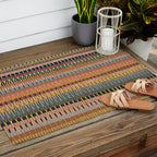 Mix of Stripes #1 Outdoor Rug Gallery Image 2