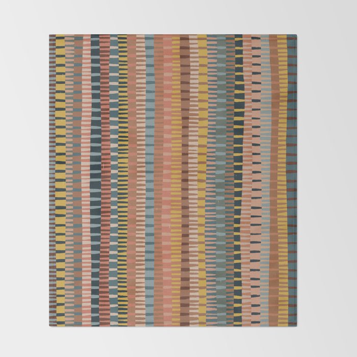 Mix of Stripes #1 Throw Blanket Gallery Image 2