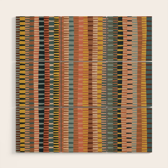 Mix of Stripes #1 Wood Wall Art Gallery Image 1