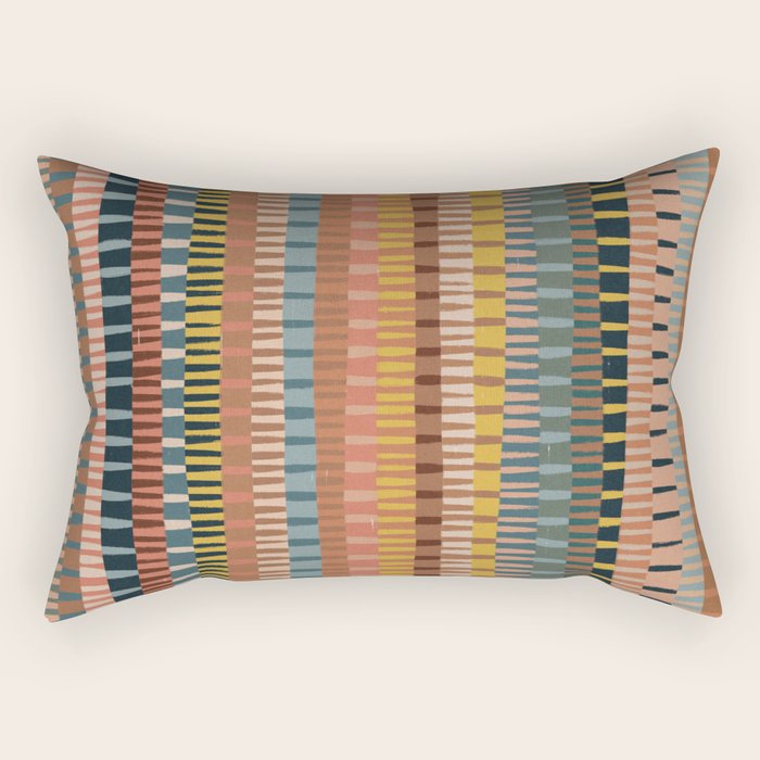 Mix of Stripes #1 Rectangular Pillow Gallery Image 2