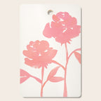 Pink Roses - Gouache Botanical Painting Cutting Board Gallery Image 1