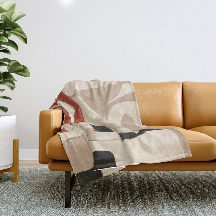 Terracotta Talk Throw Blanket Gallery Image 1