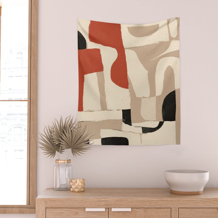 Terracotta Talk Wall Tapestry Gallery Image 2