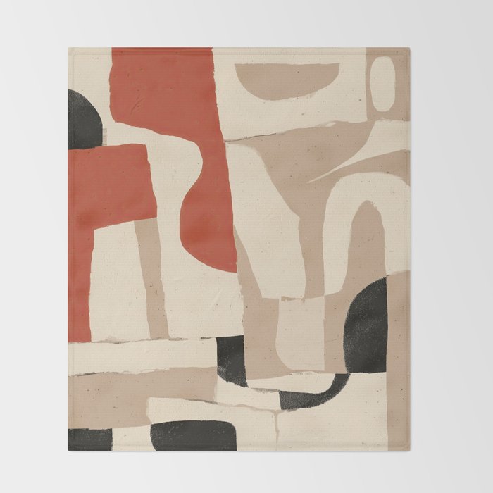 Terracotta Talk Throw Blanket Gallery Image 2