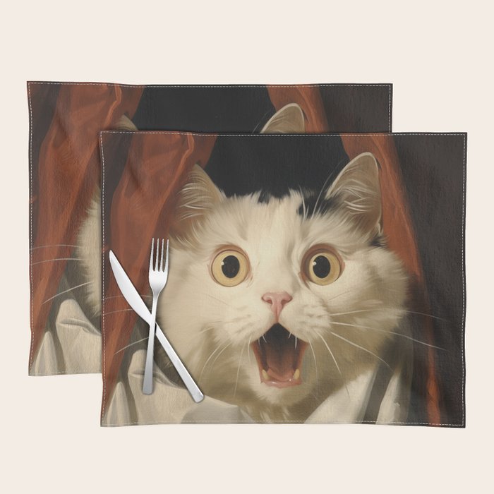 Shocked Cat V Placemat Gallery Image 1