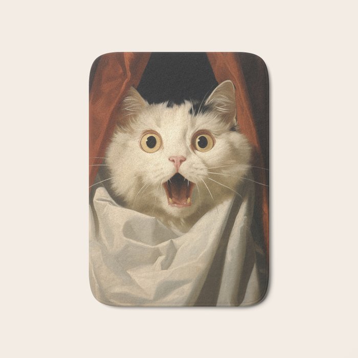 Shocked Cat V Bath Mat Gallery Image 1
