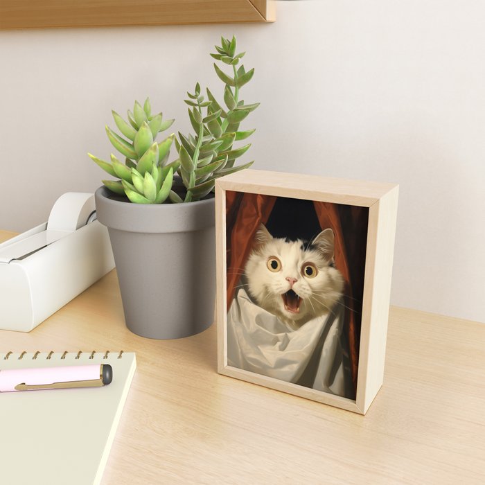 Shocked Cat V Mini Art Print Gallery Image 2