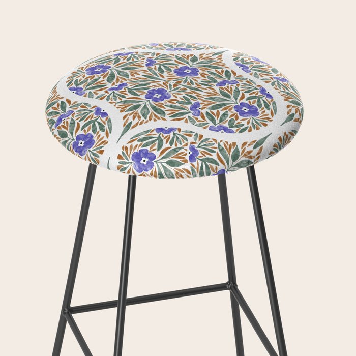 Elegant Flora Artistry Stool Gallery Image 2