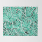 Tropical Turquoise Throw Blanket Gallery Image 2