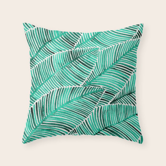 Tropical Turquoise Throw Pillow Gallery Image 6