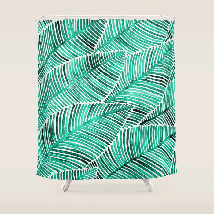 Tropical Turquoise Shower Curtain Gallery Image 1