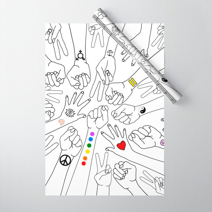 We Are The Future Tattoos Part 1 Wrapping Paper Gallery Image 1